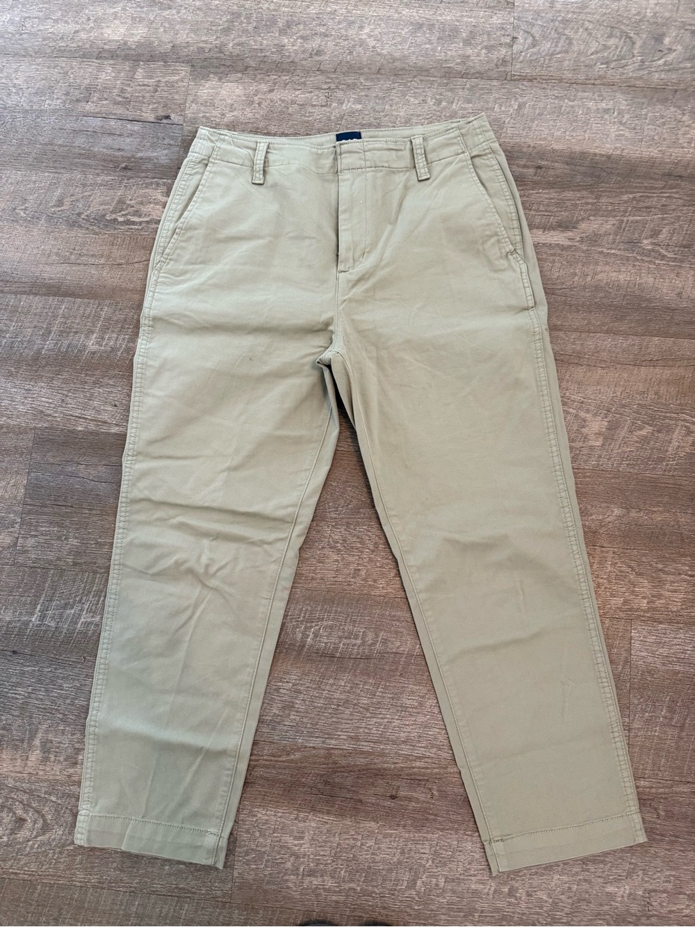 GAP Woman’s Khaki Olive Chino Pants Size 10 Stretch Ankle Trousers